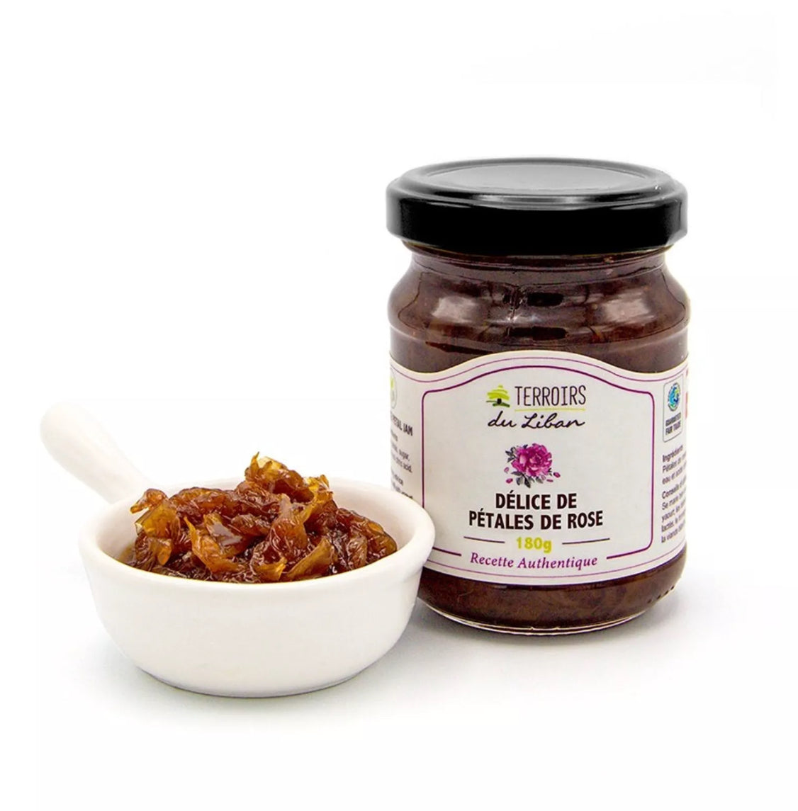 Confiture de Rose 180 g Artisanale et Naturelle Terroir Du Liban - Epicerie Barakka