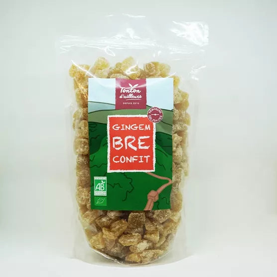 Gingembre Confits BIO 250g Chine - Epicerie Barakka
